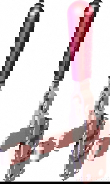 Manual Hold-Down Toggle Clamp: Vertical, 499.08 lb Capacity, Solid Bar, Straight Base